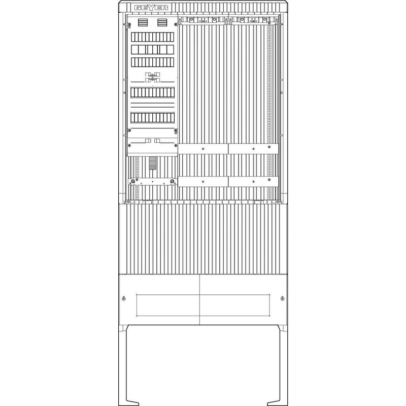 ABN - Zähler-Komplettschrank Zähleranschlusssäule SZ207AL0400 SAS APZ 4pol