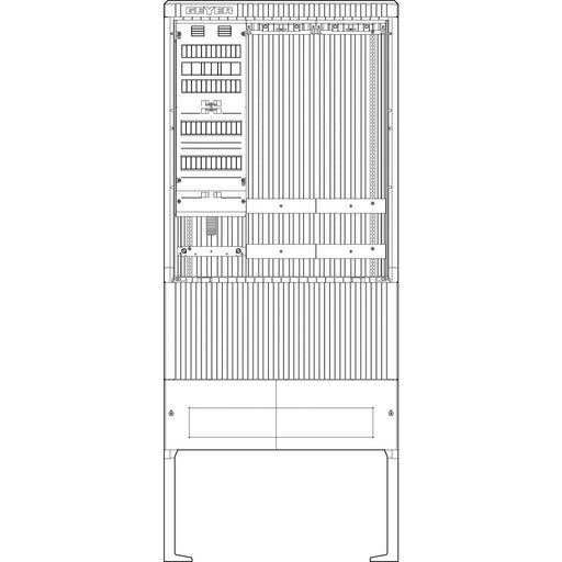 ABN - Zähler-Komplettschrank Zähleranschlusssäule SZ207AL0400 SAS APZ 4pol