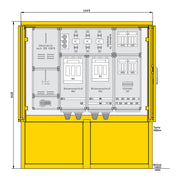 Walther Werke - Baustromverteiler Indus .u. Marktplatzvert. 83216000 mit Zählerplatz