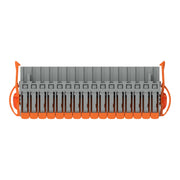 WAGO - Kabelsteckverbinder für Leiterplattensteckverbinder Federleiste 1-Leiter Hebel 2231-1116/038-000 Push-in Cage Clamp − 25 Stück