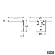 LTS Licht&Leuchten - Decken-/Wandleuchte LED-Wandleuchte LUZW31105.840.ASDAsw 840, DALI, sw