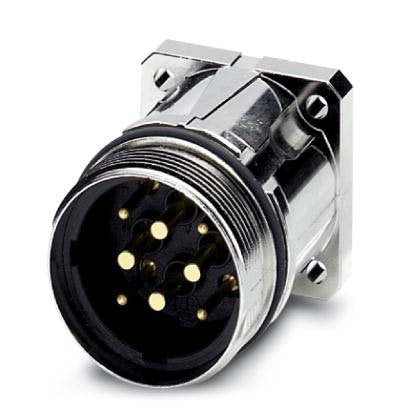 Phoenix Contact - Rundsteckverbinder, feldkonfektionierbar (Industriesteckverbinder) Gerätesteckverbinder SM-5EPWN8AWT00 Vorderwand