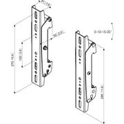 Vogels - Halterung für Audio-/Videosysteme Display-Adapterstrips PFS3302 sw L295mm sw
