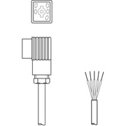 Leuze - Konfektioniertes Sensor-Aktor-Kabel Anschlussleitung BK7 KB-092- 6000- 5