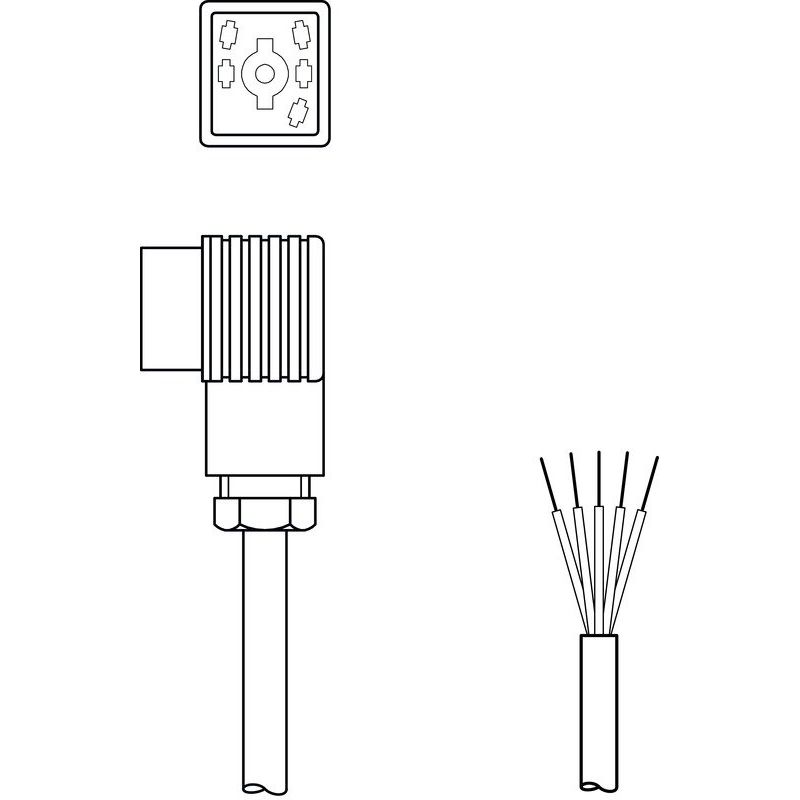 Leuze - Konfektioniertes Sensor-Aktor-Kabel Anschlussleitung BK7 KB-092- 6000- 5