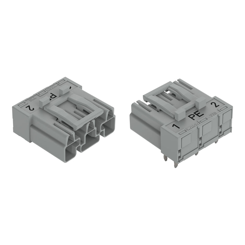 WAGO - Leiterplattensteckverbinder Stecker für Leiterplatten 770-853/011-000/062- 3-polig,grau − 100 Stück