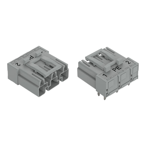 WAGO - Leiterplattensteckverbinder Stecker für Leiterplatten 770-853/011-000/062- 3-polig,grau − 100 Stück