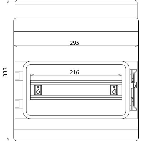 DEHN - Leergehäuse Isolierstoffgehäuse IGA 12 IP54 AP-IP54 f.REG.-12TE
