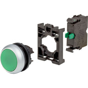 Eaton - Frontelement für Drucktaster Drucktaste RMQ-Titan M22-D-G-K10-BVP flach tastend grün