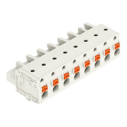 WAGO - Kabelsteckverbinder für Leiterplattensteckverbinder 1-Leiter-Federleiste 2721-208/008-000 Push-inCAGECLAMP,lgr − 25 Stück