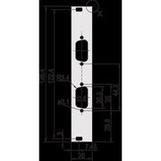 Schroff - Frontplatte (Schaltschrank) Teilfrontplatte 30118344 − 5 Stück