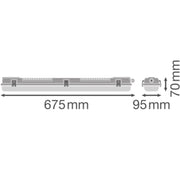 Ledvance - Decken-/Wandleuchte Feuchtraumleuchte Housing DPHOUS.600P2LAMPIP65 f. T8-Tubes