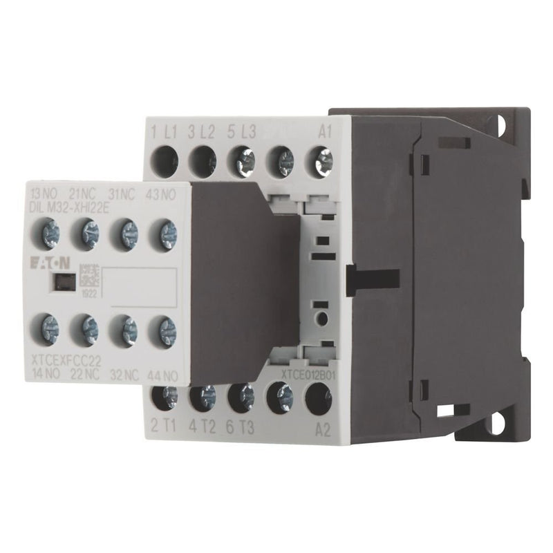 Eaton - Leistungsschütz zum Schalten von Wechselstrom Leistungsschütz DILM12-22(#106362 380/400V 5.5kW 2S2Ö