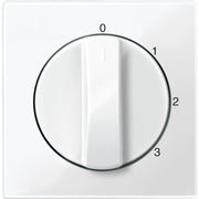 Merten - Abdeckung/Bedienelement für Installationsschalterprogramme Zentralplatte pws/gl 567219 für Drehschalter