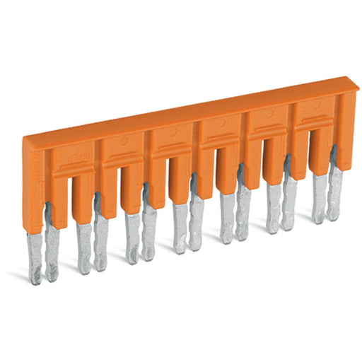 WAGO - Querverbinder/Brücker für Reihenklemme Brücker 7-fach 282-437 isoliert,orange − 10 Stück
