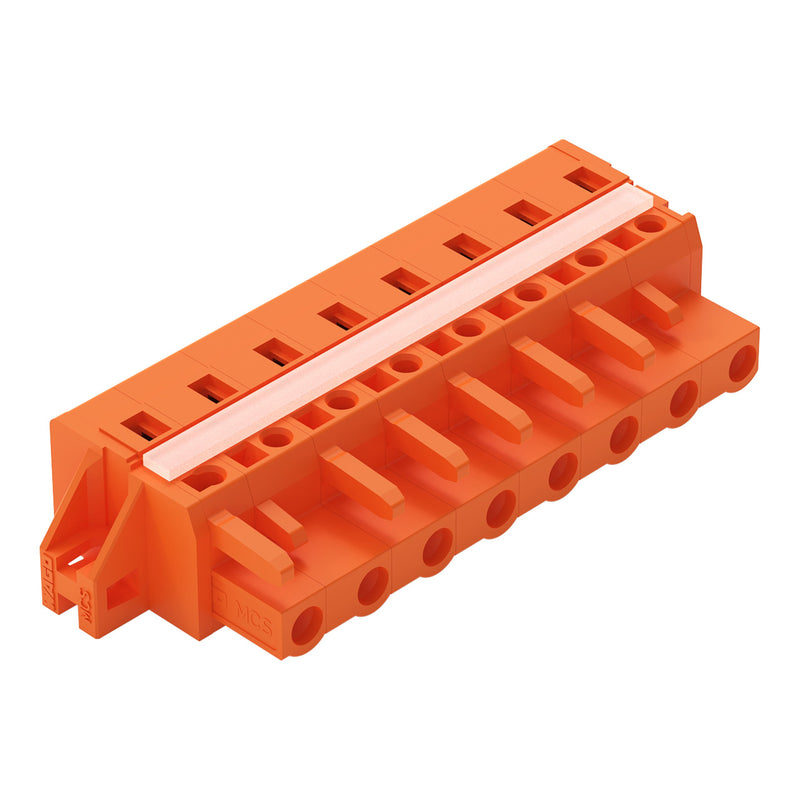 WAGO - Kabelsteckverbinder für Leiterplattensteckverbinder 1-Leiter-Federleiste 231-708/027-000 CAGECLAMP,2,5mm²,or − 25 Stück