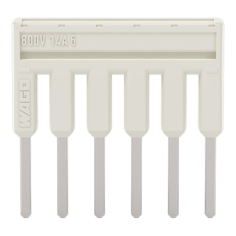 WAGO - Querverbinder/Brücker für Reihenklemme Kammbrücker 2000-406 6fach lgr − 25 Stück