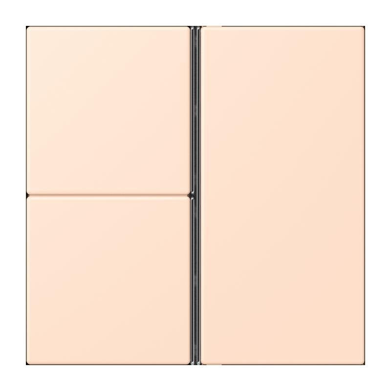 Jung - Abdeckung/Bedienelement für Installationsschalterprogramme Tastensatz 3fach LC 403 TSA 228 rose pale