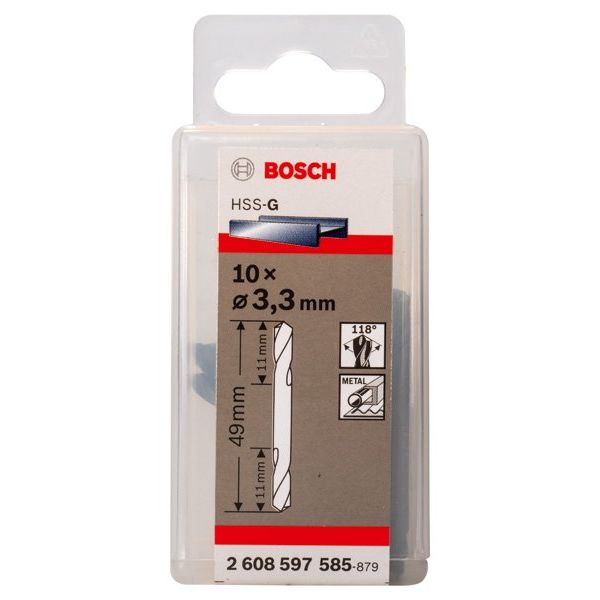 Bosch - Bohrer PRO Metal HSS-G 2608597585 Spiralbohrer mit