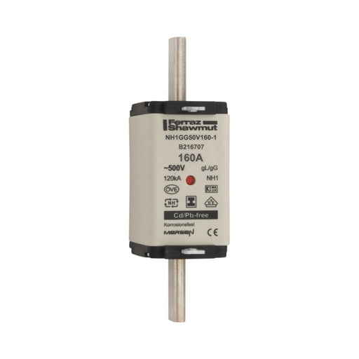 Mersen - Messersicherung NH-Sicherungseinsatz SG NH1GG50V160-1 Gr.1 gG 160A/500V KM