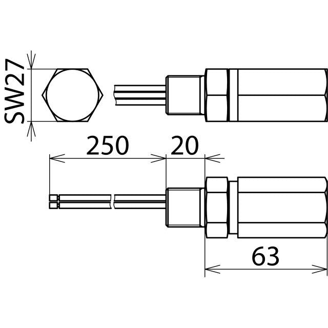 DEHN - Überspannungsableiter für Informations-/MSR-Technik Überspannungsableiter DPI CD EXI+D 2X24 M DEHNpipe Ex (i)(d)