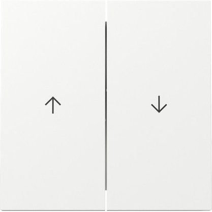 Gira - Abdeckung/Bedienelement für Installationsschalterprogramme Wippe 2f Pfeil 329470 Schalter Reinweiß