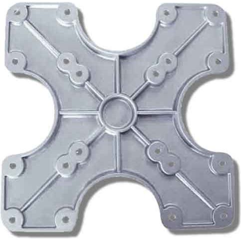 E+P Elektrik - Halterung für Audio-/Videosysteme Adapterplatte VESA WHA 1 silber