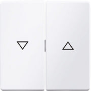 Berker - Abdeckung/Bedienelement für Installationsschalterprogramme Wippen 16256089 Symbol Pfeil
