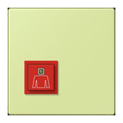 Jung - Behindertenelement für Installationsschalterprogramme Notrufsystem Ruftaster NRS LC 0834 RT 222 vert jaune clair