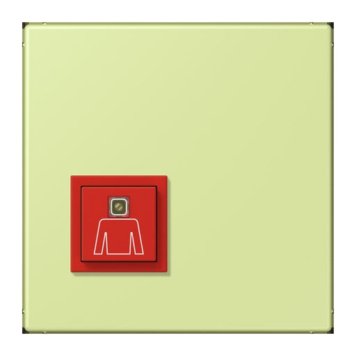 Jung - Behindertenelement für Installationsschalterprogramme Notrufsystem Ruftaster NRS LC 0834 RT 222 vert jaune clair
