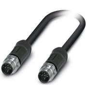 Phoenix Contact - Konfektioniertes Sensor-Aktor-Kabel Netzwerkkabel VS-M12MSD/2 #1454231 CAT5 RAL7021