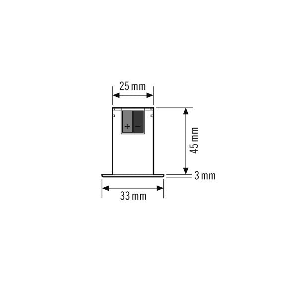 ESYLUX - Bussystem-Helligkeitssensor Lichtsensor LS FLAT mini KNX für KNX-System