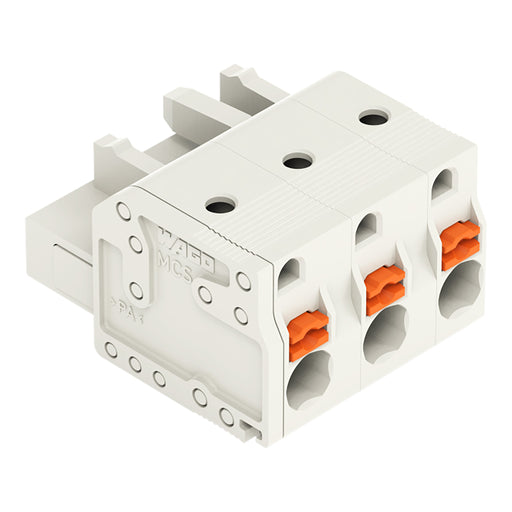 WAGO - Kabelsteckverbinder für Leiterplattensteckverbinder 1-Leiter-Federleiste 2721-203/026-000 Push-inCAGECLAMP,lgr − 100 Stück