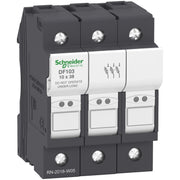 Schneider Electric - Halter für zylindrische Sicherung Sicherungshalter DF103 32A 3p 10x38mm − 4 Stück