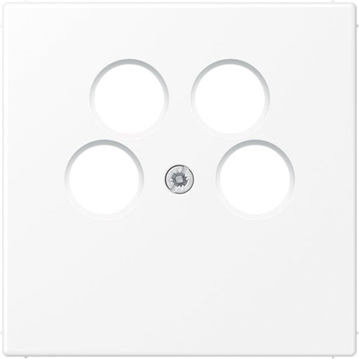 Jung - Einsatz/Abdeckung für Kommunikationstechnik Abdeckung LS 990-4 SAT2 WWM f.SAT-TV-Steckdose