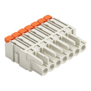 WAGO - Kabelsteckverbinder für Leiterplattensteckverbinder 1-Leiter-Federleiste,Hebel 2721-1107/326-000 PushinCAGECLAMP,lgr − 50 Stück