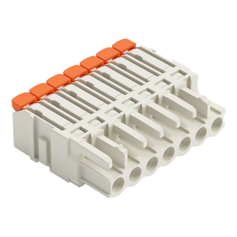 WAGO - Kabelsteckverbinder für Leiterplattensteckverbinder 1-Leiter-Federleiste,Hebel 2721-1107/326-000 PushinCAGECLAMP,lgr − 50 Stück