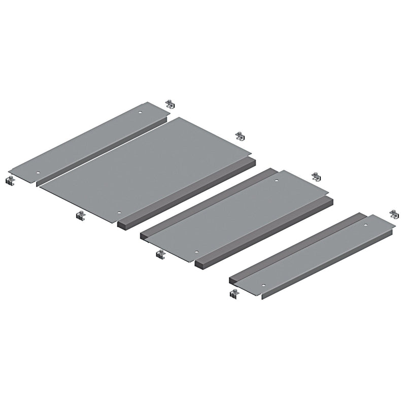 Schneider Electric - Einführungsflansch für Kleingehäuse/Schaltschrank Kabeleinführungsplatte NSYEC862 3-Teilig 800x600