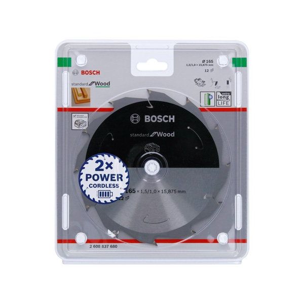 Bosch - Kreissägeblatt PRO Wood cordless 2608837680 Kreissägeblatt 165 x