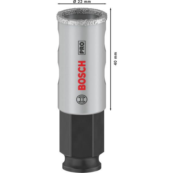 Bosch - Lochsäge PRO Tile PC Plus Lochsäge, 2608901554 22 mm, HS