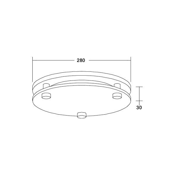 Brumberg Leuchten - Mechanisches Zubehör/Ersatzteile für Leuchten Abdeckring 81224070 weiß