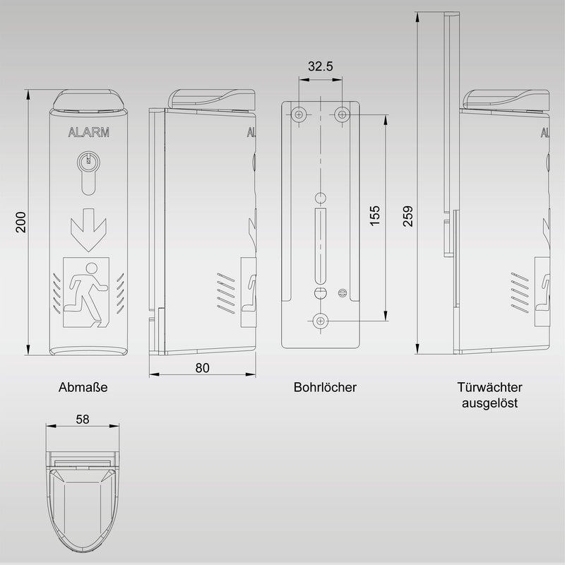 Fischer - Bussystem-Melde-/Bedientableau Einhandtürwächter TWU140 Basic  − 1 Stück