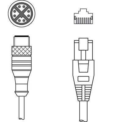 Leuze - Konfektioniertes Sensor-Aktor-Kabel Verbindungsleitung KSS GB-M12-#50137380