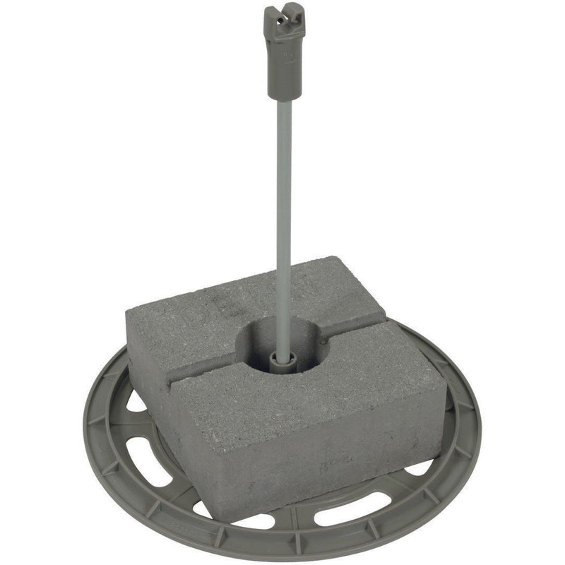DEHN - Distanzhalter für Blitzschutz DEHNiso-DLH-Set DIDLH 8 H295 D300 BS mit Grundplatte