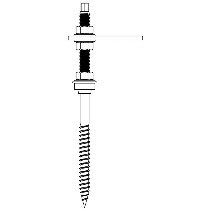 K2 - Stockschraube 2000124 M12x250, vormontiert