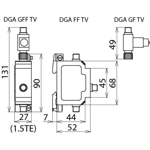 DEHN - Kombi-Ableiter für Informations-/MSR-Technik Kombi-Ableiter-Set DGA GFF TV DEHNgate
