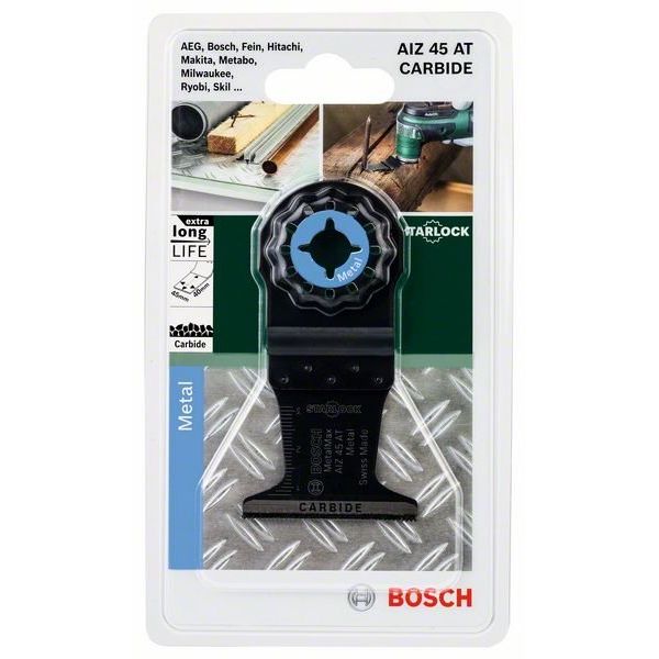 Bosch - Stichsägeblatt Tauchsägebl Starlock 2609256F09 AIZ 45 AT MetalMax