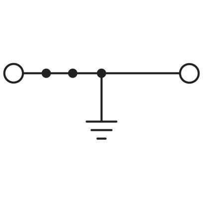 Phoenix Contact - Durchgangs-Reihenklemme Bolzenanschlussklemme RT 3-PE 0,1-2,5qmm, grau − 50 Stück