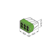 WAGO - Steckklemme Verbindungsdosenklemme 773-116 2,5mm² − 50 Stück