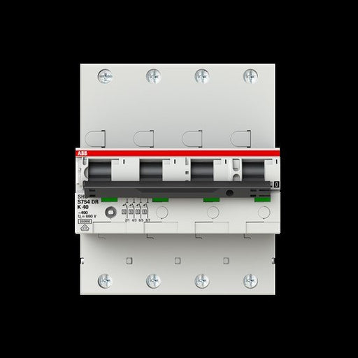 ABB Stotz S&J - Selektiver Hauptleitungsschutzschalter Haupleitungsschutzschalter S754DR-K40 40A K 25kA 4P